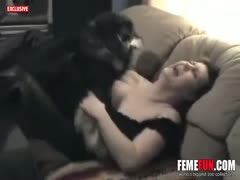 Woman likes to do it in the dark with your dog